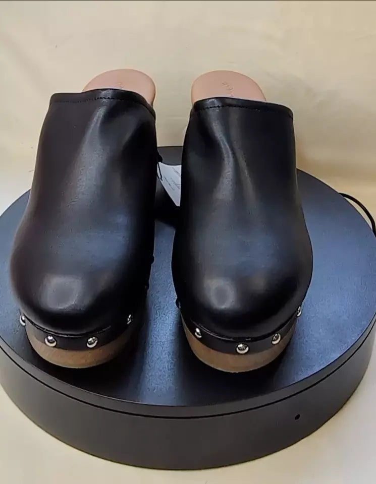 Original Francine Women's Black Studded Platform Clog Womans Size 12 by The Drop