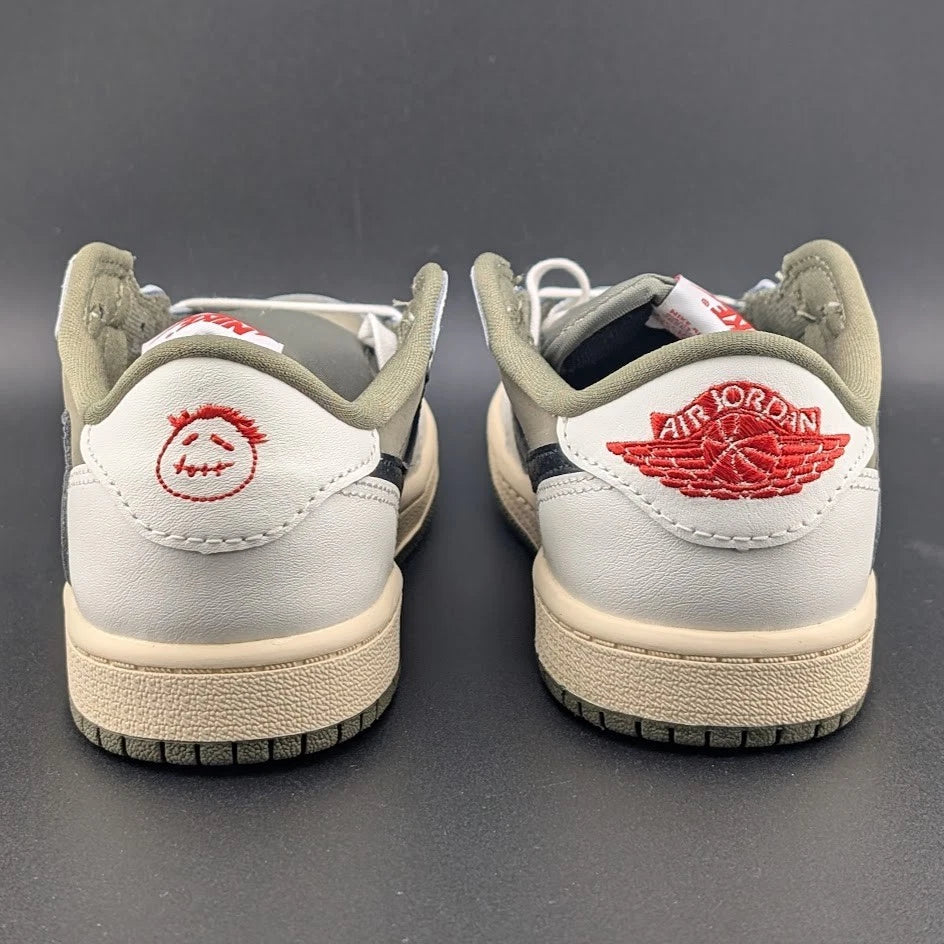🔥Nike Air Jordan 1 Low OG SP Travis Scott Med Olive PS Size 2.5Y DO5442-200🔥 SoleComfort.shoes