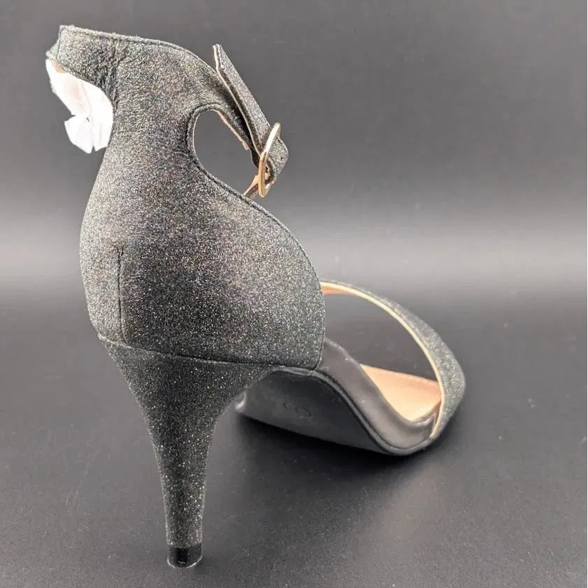 Womens Size 7 Open Toe Single Sole Ankle Strap Stiletto High Heel Dress Pump Sandal SoleComfort.shoes