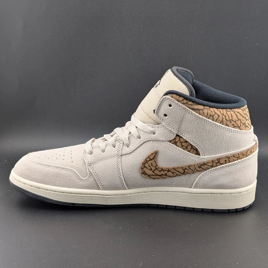 Nike Air Jordan 1 Mid, SE Brown Elephant, Size 12, New in Box SoleComfort.shoes