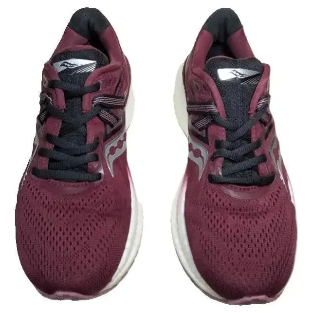 Pre-Owned Women's Saucony Triumph 20 Road Running Trainer Shoes Size 7.5 in Sundown Rose (Burg) New Balance