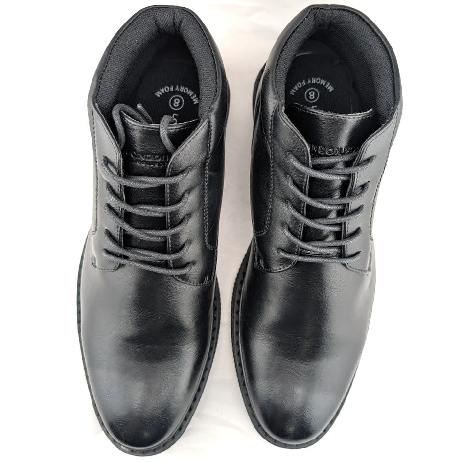 London Fog LFM-Tyler Chukka Boot Brown or Black Vegan Leather London Fog