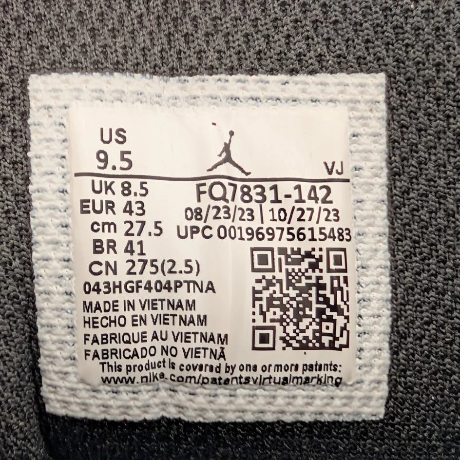 Jordan 1 Retro SE Mid Size 9.5 -Brown Blue Grey FQ7831-142 Sample Shoe SoleComfort.shoes