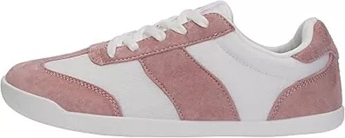 Whitin Sneakers Womens Wide Toe Box Canvas Barefoot Shoes Minimalist Pink Size 7 (EU 38)