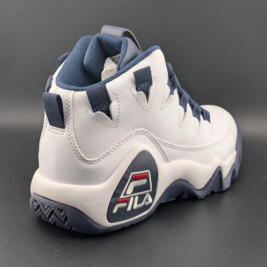 Fila Grant Hill 1 5BM00528-125 Women White Leather Athletic Basketball Shoes 8 SoleComfort.shoes