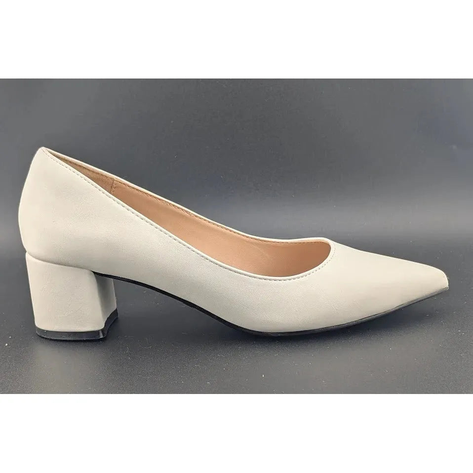 DREAM PAIRS Sz 7.5 Women Low Chunky Block Heel Pointed Toe Comfort Slip On Pumps SoleComfort.shoes