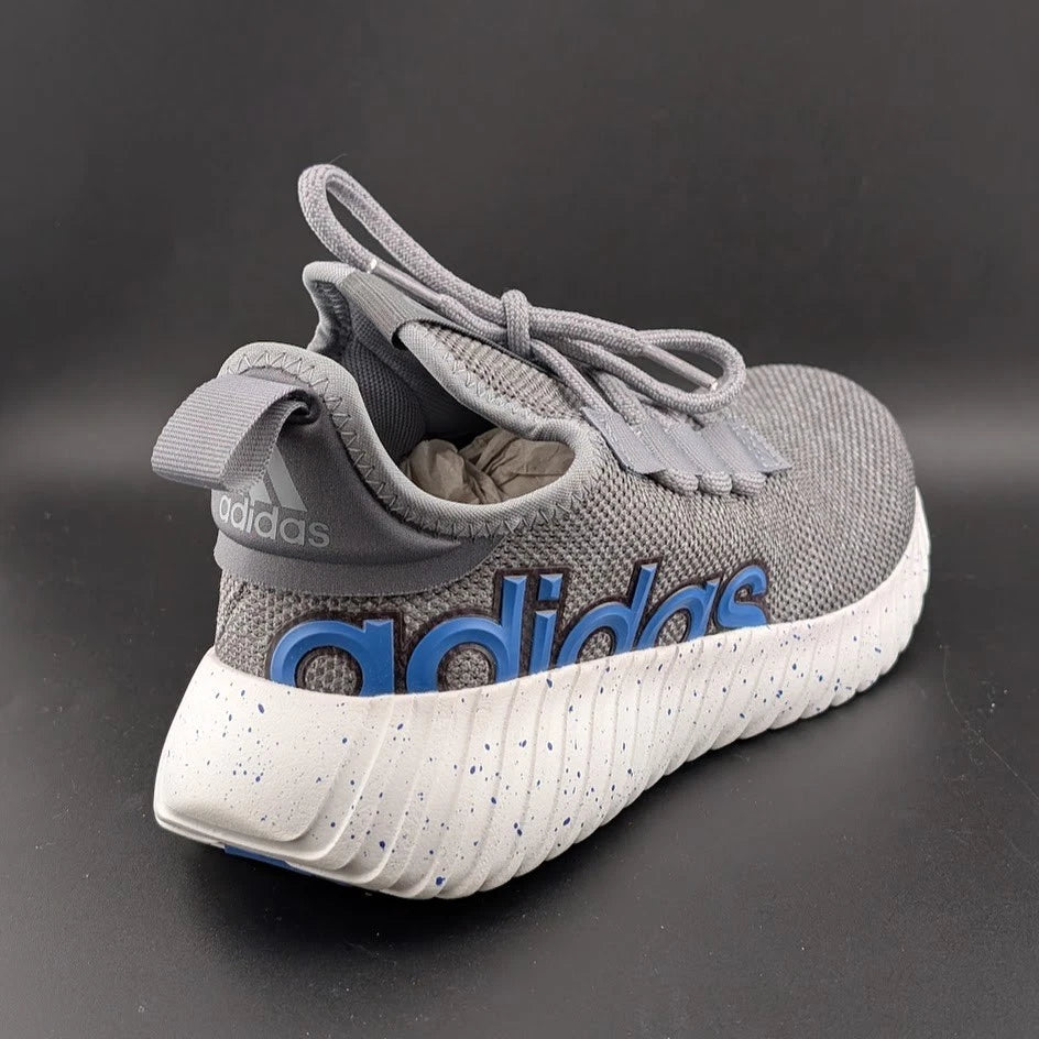 adidas Kaptir 3.0 Size 7.5 Wide Slip-on Running Sneaker Men's Shoes Gray Blue SoleComfort.shoes