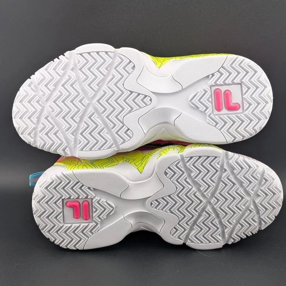 Fila MB Night Walk Girls Shoes Size 5.5 Youth, Color: Pink/Yellow SoleComfort.shoes