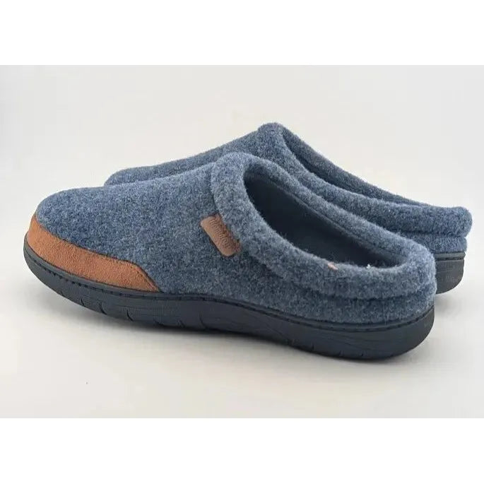 Wembley Men's Heather Indoor/Outdoor Microsuede Mule Slipper with Plaid Lining Wembley