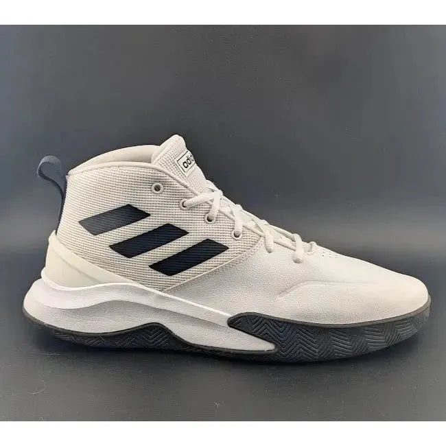 Size 12 - adidas Own The Game White Black Pre-owned Excellent Condition - SoleComfort.shoes