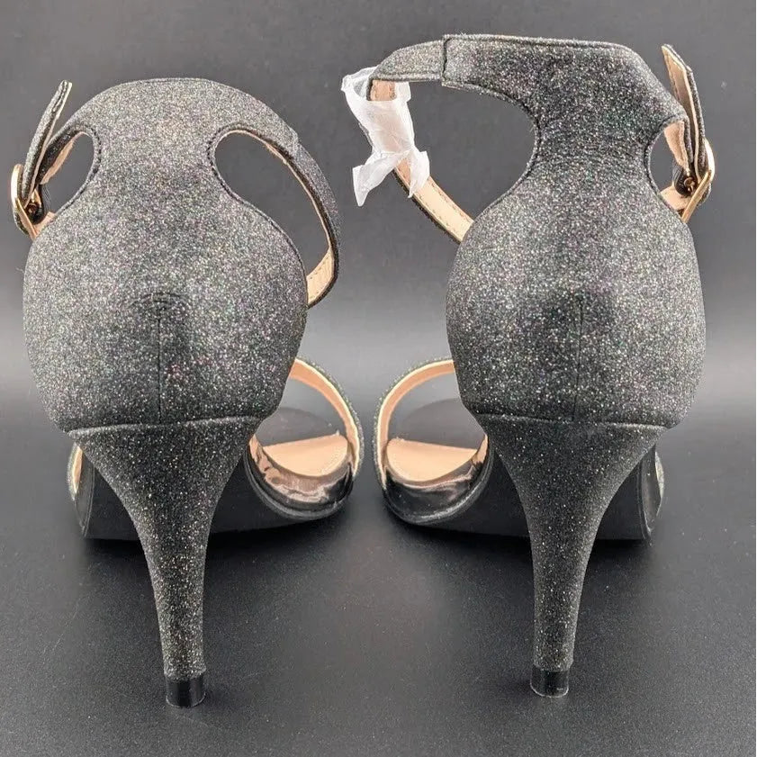 Womens Size 7 Open Toe Single Sole Ankle Strap Stiletto High Heel Dress Pump Sandal SoleComfort.shoes