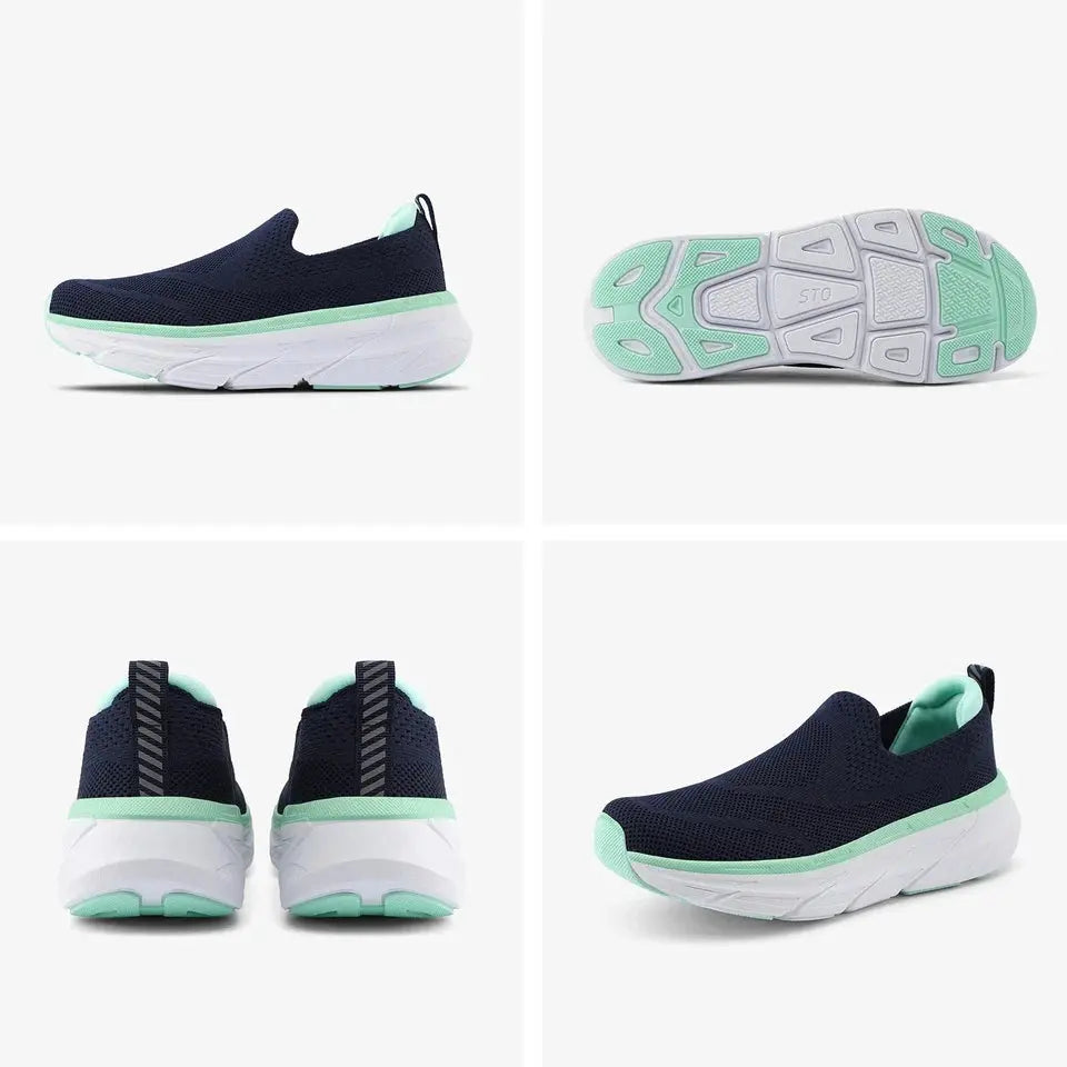 STQ Women's Arch Support Comfort Size 6.5 Walking Shoes with removable insole. STQ