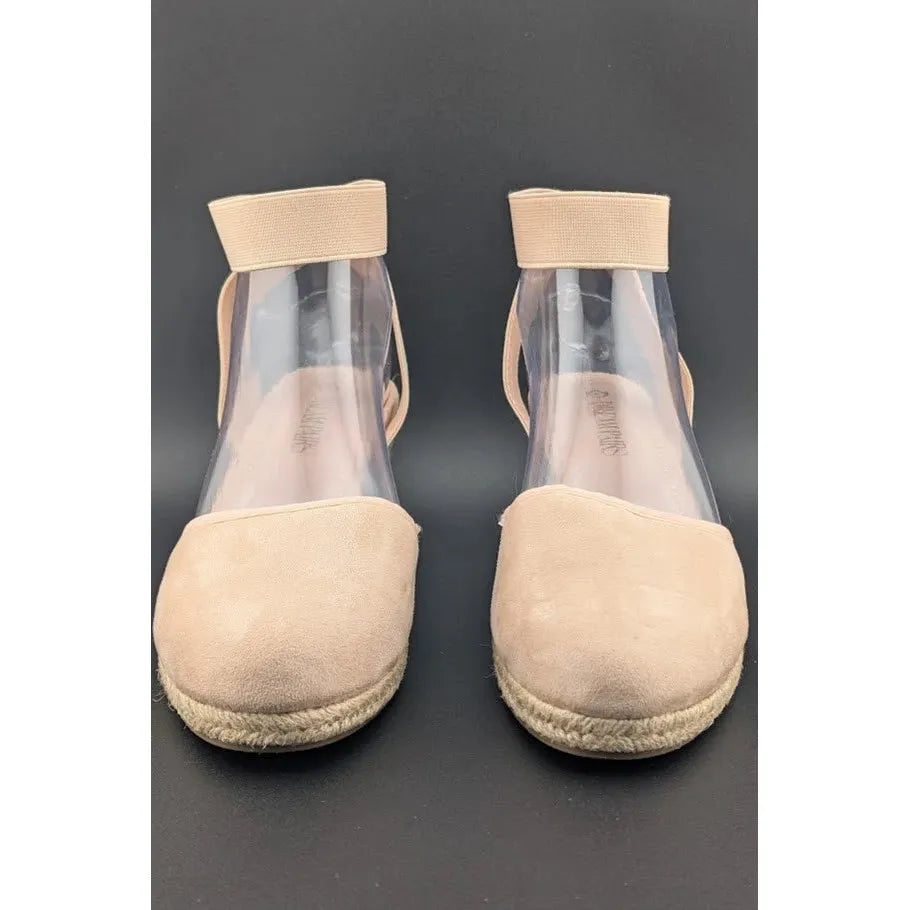 Dream Pairs Size 8 Women Espadrille Wedge Sandals Elastic Ankle Strap Closed Toe SoleComfort.shoes
