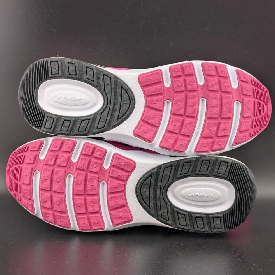 Nike Air Max Nova GS White Fuchsia Black FN4446-101 Sizes 4Y 4.5Y 5Y Brand New SoleComfort.shoes