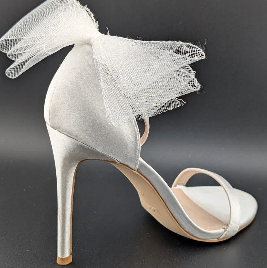 Women's Sz 9 Open Toe Stiletto Ankle Straps High Heel Party Dress Heeled Sandals SoleComfort.shoes