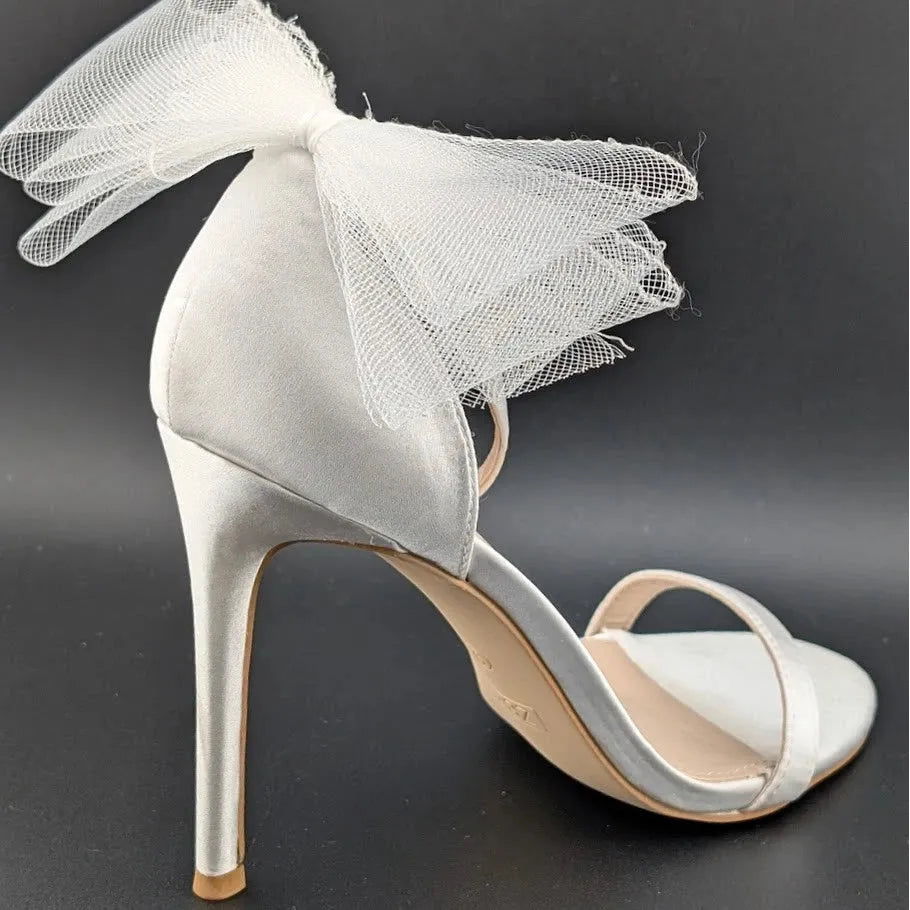 Women's Sz 9 Open Toe Stiletto Ankle Straps High Heel Party Dress Heeled Sandals SoleComfort.shoes