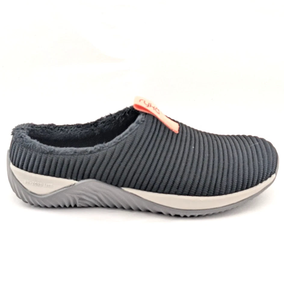 Ryka Echo Knit Mule 2 Women Shoes -Size 5M- Indoor/Outdoor Black A457368 SoleComfort.shoes