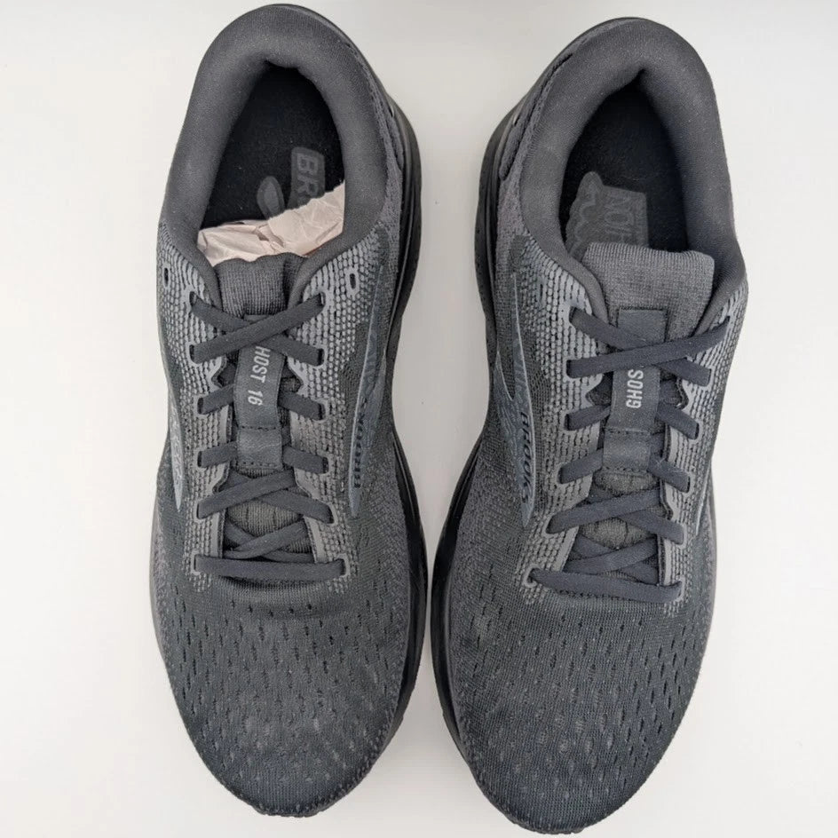 Brooks Women's Ghost 16 Lace Up Athletic Shoes Black Wide Sz 11.5D #1204071D020 SoleComfort.shoes