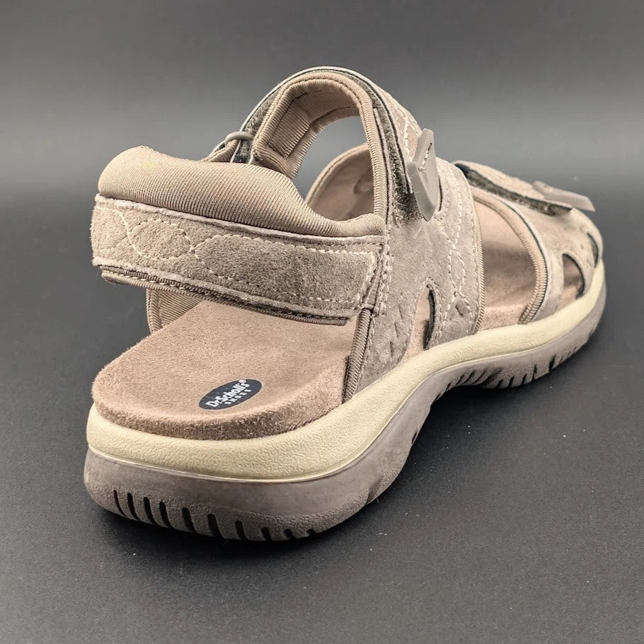 Dr Scholls Women's 7M Adelle Strap Sporty Slingback Sandal in Malt Taupe NIB SoleComfort.shoes