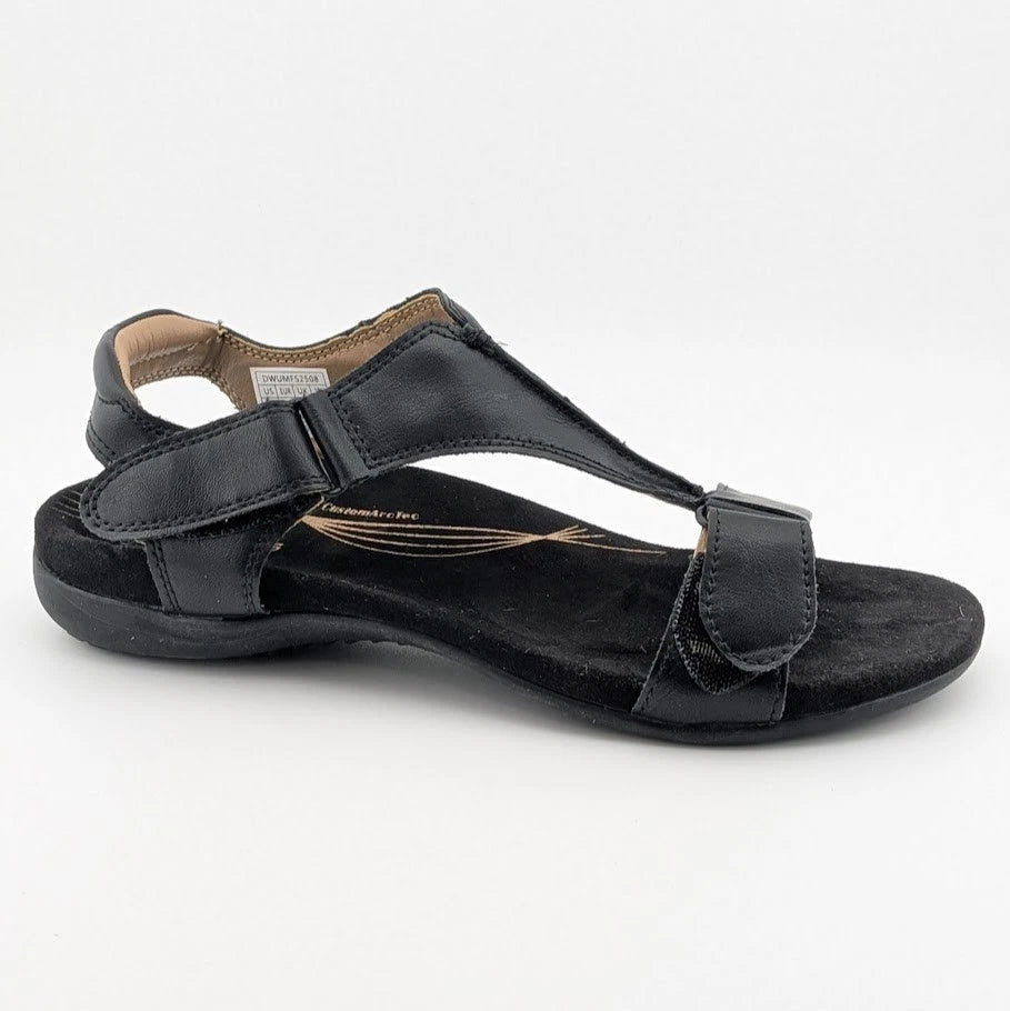 Women Size 7 Sandals Arch Support T-Strap Orthopedic Flat Comfortable Shoes Dream Pairs