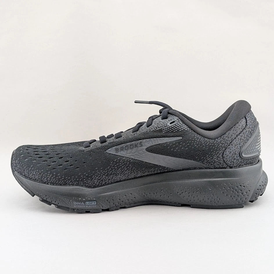 Brooks Women's Ghost 16 Lace Up Athletic Shoes Black Wide Sz 7b 1204071B020 SoleComfort.shoes