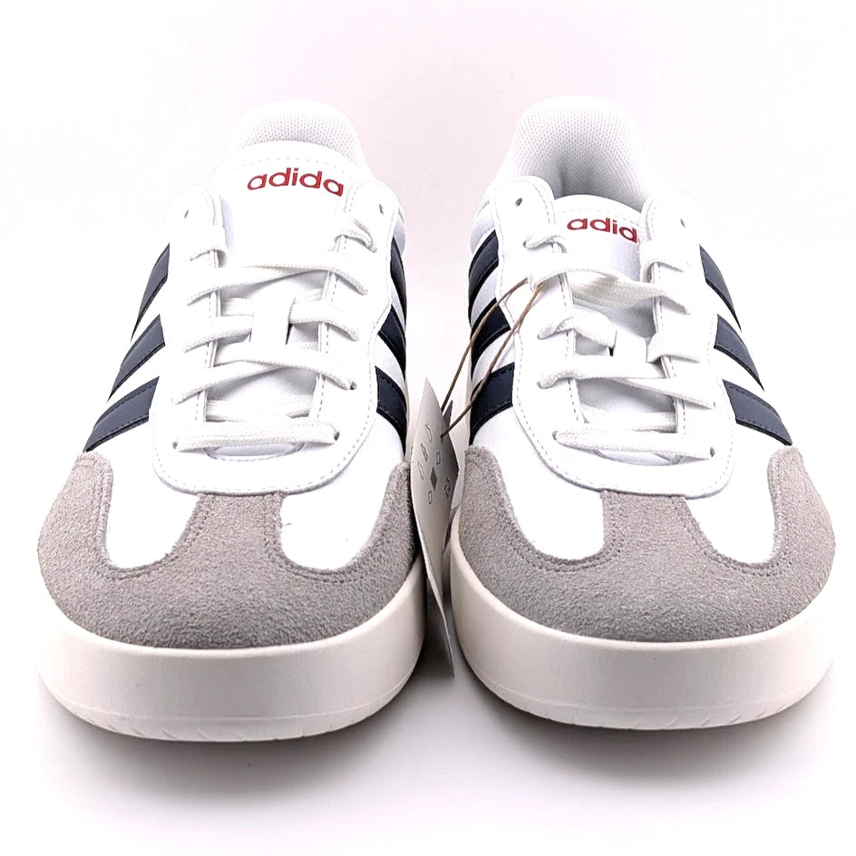 Men's adidas Barreda Size 10.5 - White Shadow Navy Scarlet SoleComfort.shoes