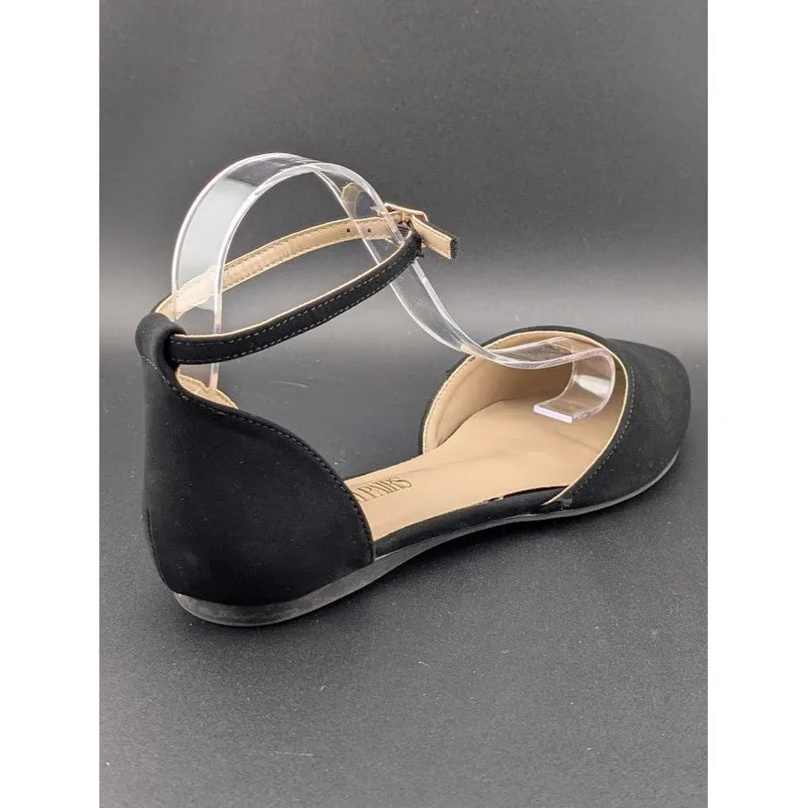 Women Size 8 D'Orsay Dress Flat Ankle Strap Wedge Pump Toe Ankle Strap SoleComfort.shoes