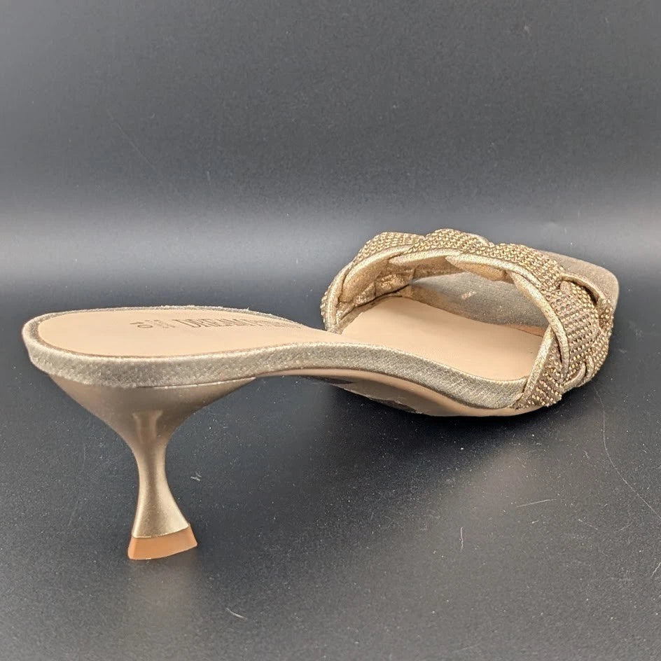 Women Size 10 Low Kitten Heel Sandals Square Toe Comfort Party Dress Shoes SoleComfort.shoes