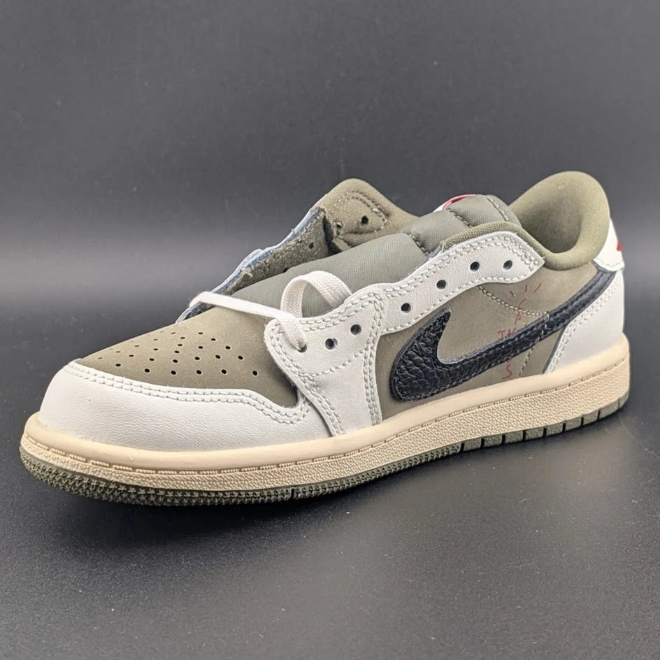 🔥Nike Air Jordan 1 Low OG SP Travis Scott Med Olive PS Size 2.5Y DO5442-200🔥 SoleComfort.shoes