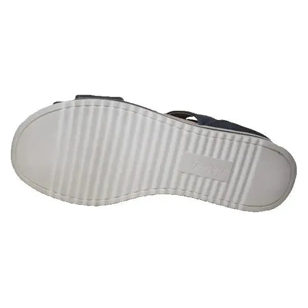 LifeStride Womens Zoom Navy Flatform Sandals Shoes | 8 Medium | Zipper Back Box Life Stride