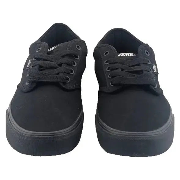 New VANS Men's Size 10 Atwood Canvas Black/ Black Skateboard Sneakers Shoes VANS