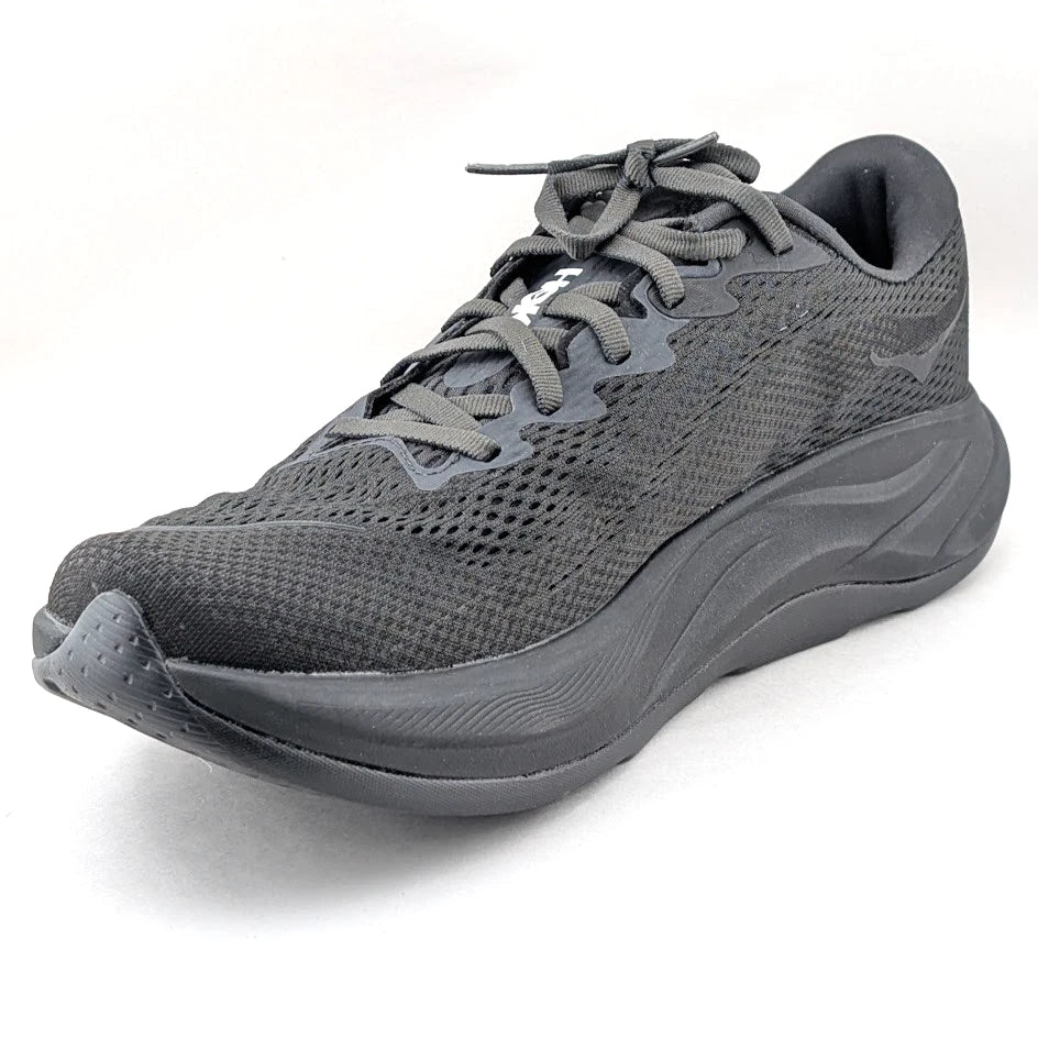 Hoka Rincon 4 Men's Size 9D / Women's Size 10.5W STK 1155130 Black on Black SoleComfort.shoes