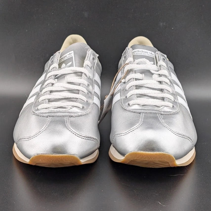adidas Country OG Womens Size 8 Lace Up Silver White Sneakers Shoes JP7636 SoleComfort.shoes