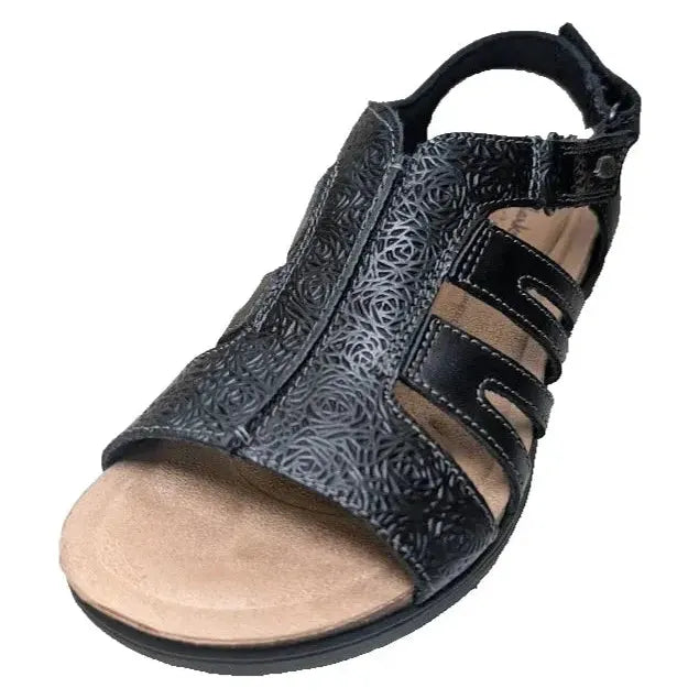 Women's Size 7.5M Clarks April Belle Sandal | 77018 | Leather Upper / Footbed Clarks