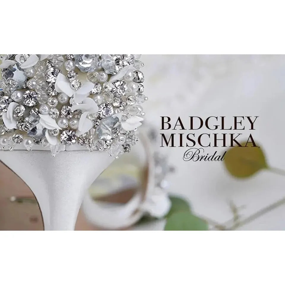 Badgley Mischka Clara Women's Embellished Strap Evening Shoe Size US 11 EU 42 Badgley Mischka