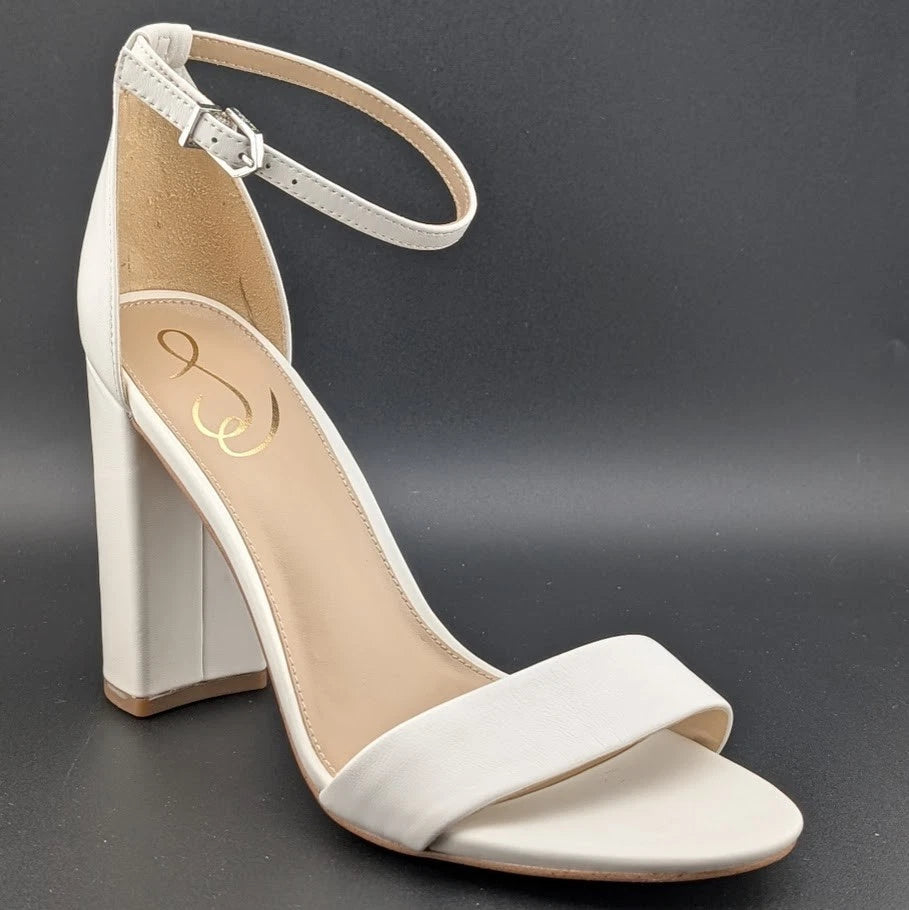 Sam Edelman Women's Sz 9 Yaro Leather Ankle Strap Block Heel Sandals NIB SoleComfort.shoes