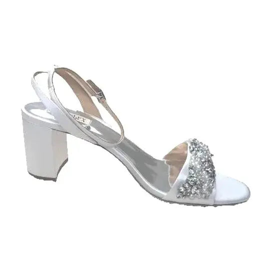 Badgley Mischka Clara Women's Embellished Strap Evening Shoe Size US 11 EU 42 Badgley Mischka