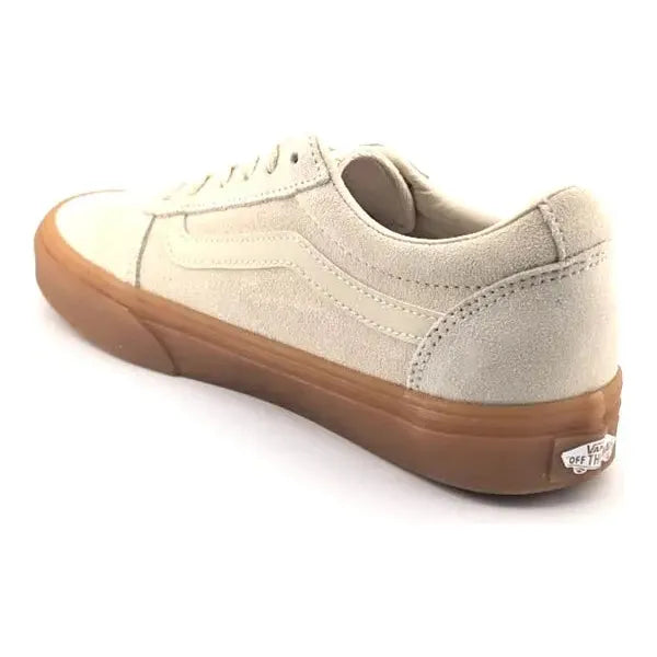 VANS Ward Old Skool Translucent Gum Crème Bru Womens Cream Suede Sneaker VANS