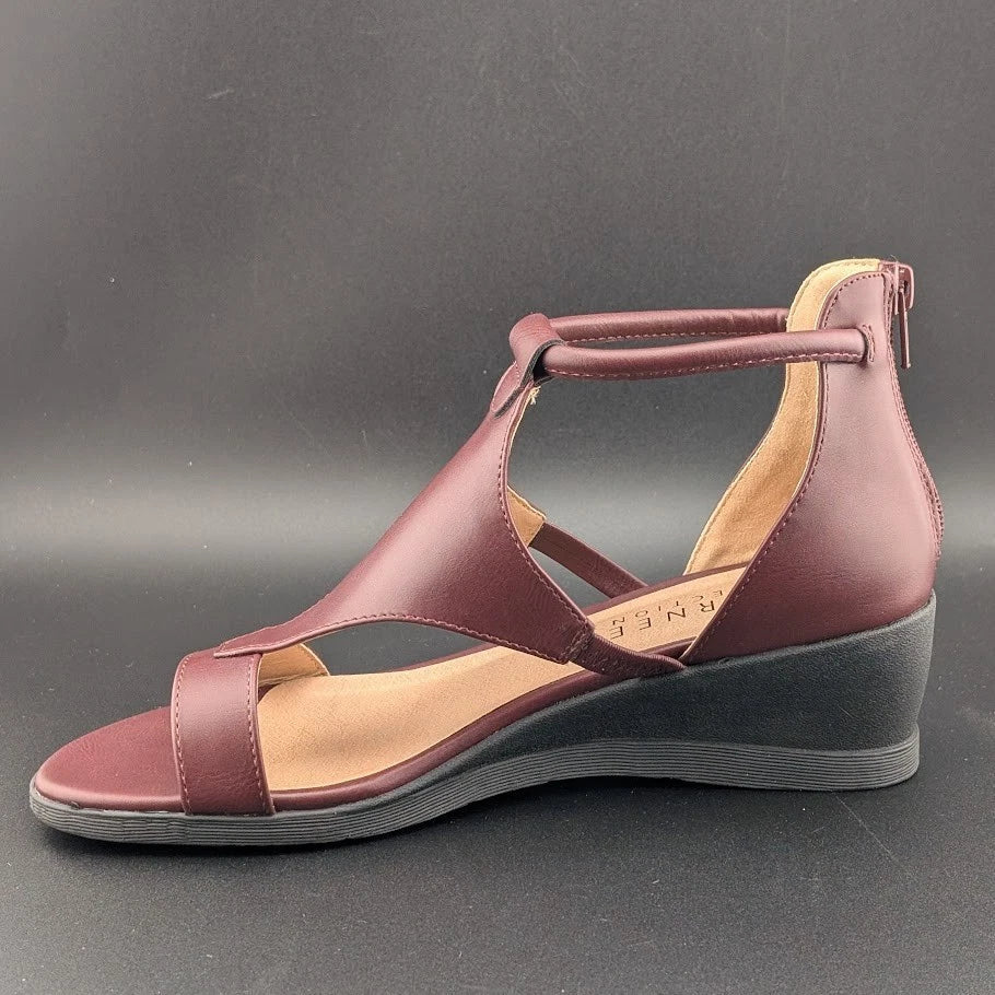 JOURNEE COLLECTION Size 6.5 TRAYLE Women's Wedge Heeled Sandals Ankle Strap SoleComfort.shoes