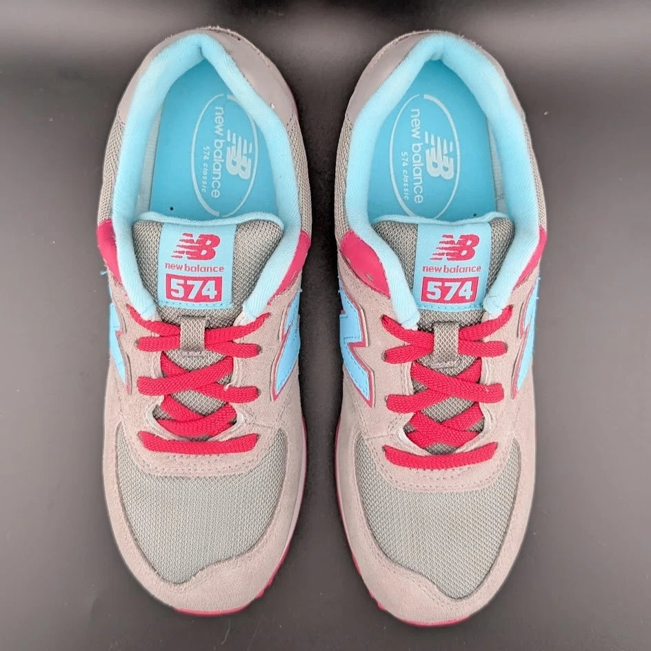 New Balance 574 Classics Big Kids Style : Kl574ALG Womens Size 7.5 Kids Size 6 SoleComfort.shoes