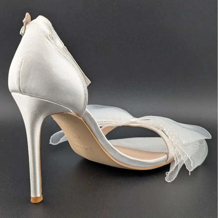 Women's Sz 9 Open Toe Stiletto Ankle Straps High Heel Party Dress Heeled Sandals SoleComfort.shoes