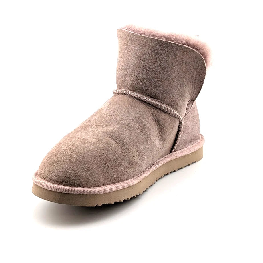 Fireside by Dearfoams Dusty Pink Size 10 Women’s Low Foldover Bootie WaterResist SoleComfort.shoes