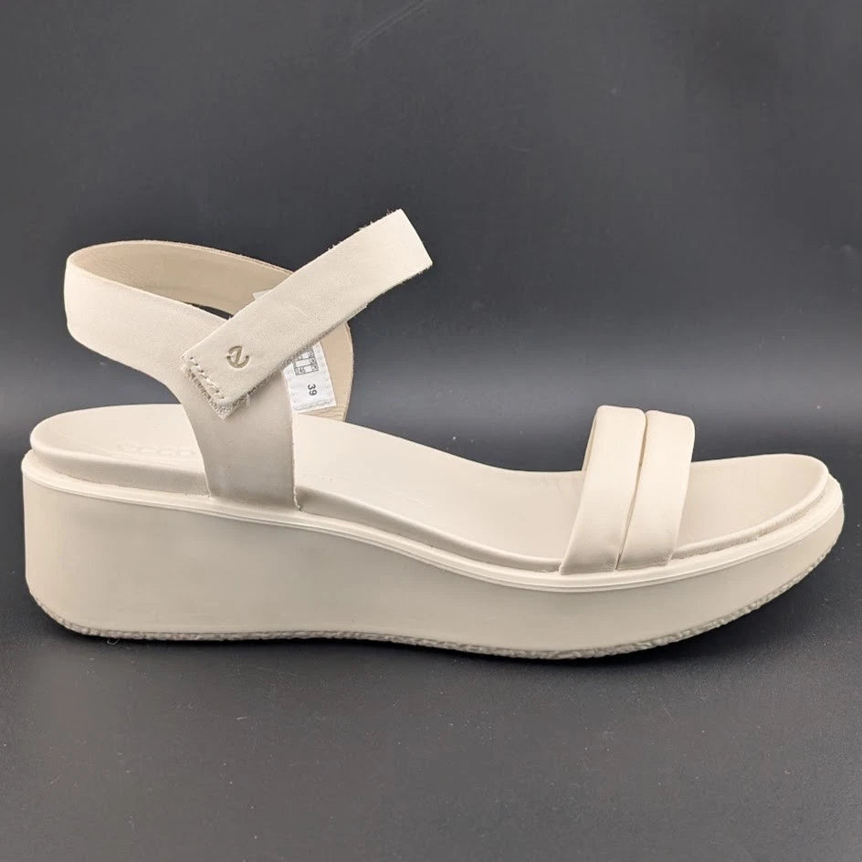 ECCO Women's Size 7-7.5 Flowt LX Wedge Sandal - Limestone - 273303-59113 SoleComfort.shoes