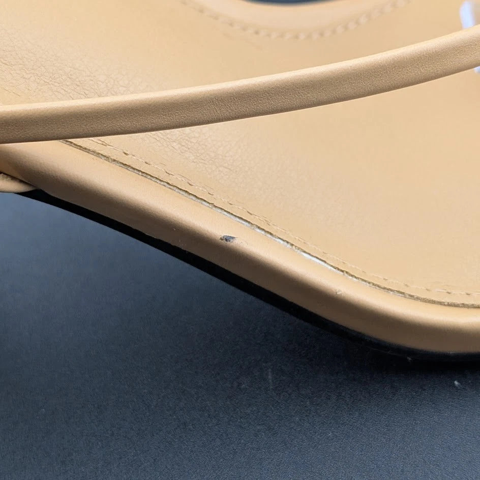 Women Size 7 Comfort Thong Sandals w/ Ankle Wrap Strap Square Toe 3" Heel SoleComfort.shoes