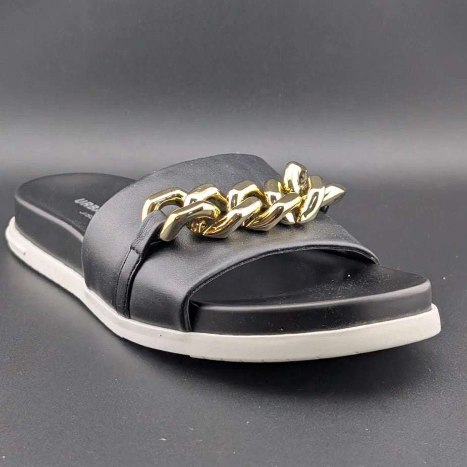 UrbanSport By J/Slides Women's Fruit Chain Comfort Sandal in Camel or Black Luxe SoleComfort.shoes