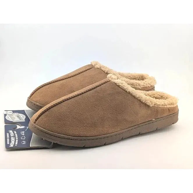Father's Day***Wembley Mens Indoor/Outdoor Microsuede Slipper with Plush Fleece Lining - L & XL Wembley