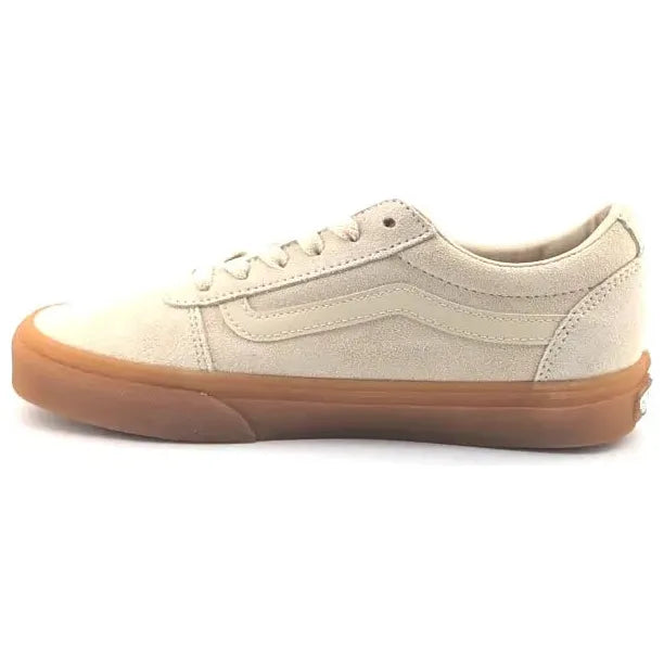 VANS Ward Old Skool Translucent Gum Crème Bru Womens Cream Suede Sneaker VANS