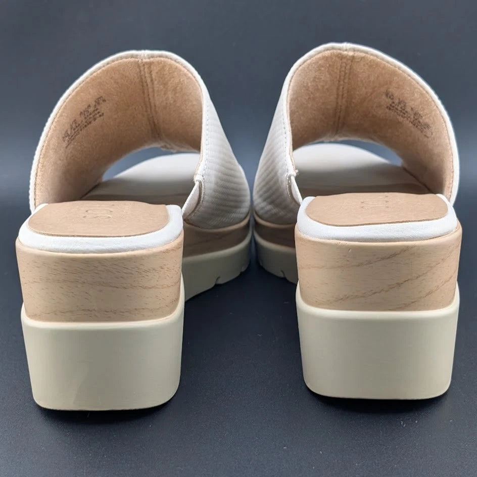 Naturalizer Size 9M Women's SOUL Goodtimes Wedge Slide Color: Porcelain SoleComfort.shoes