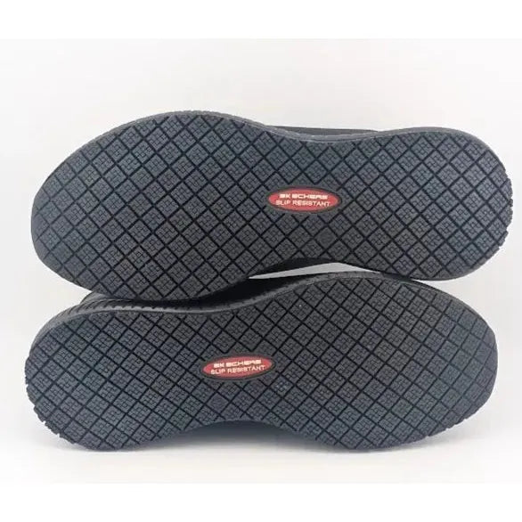 Pre-owned Skechers Womens Size 6.5 Wide Squad SR Slip-On Slip Resistant Work Shoes 77222W - SoleComfort.shoes