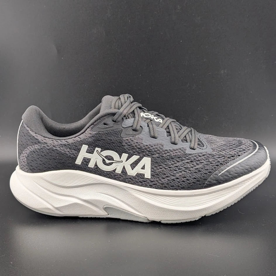 Hoka Rincon 4 Kids Sizes 4Y or 6.5Y / Women's Sizes 5.5M or 8M STK 1168874 Black on White Hoka